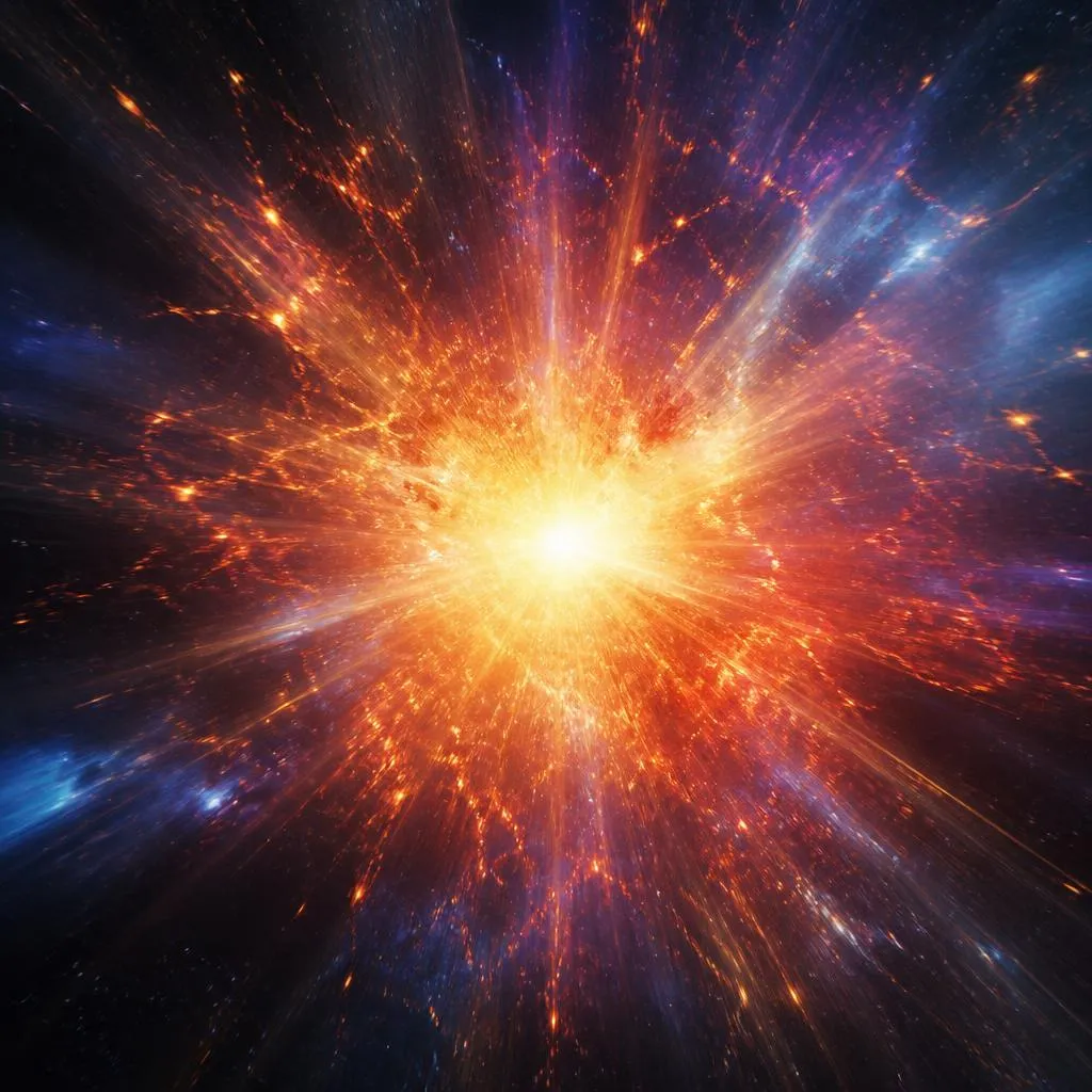 The early universe, moments after the Big Bang