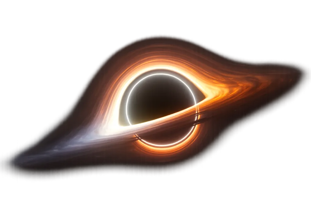 Interstellar-style black hole with lensed accretion disk